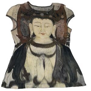 Vivienne Tam Vintage Kwan Yin Buddha Top-RARE